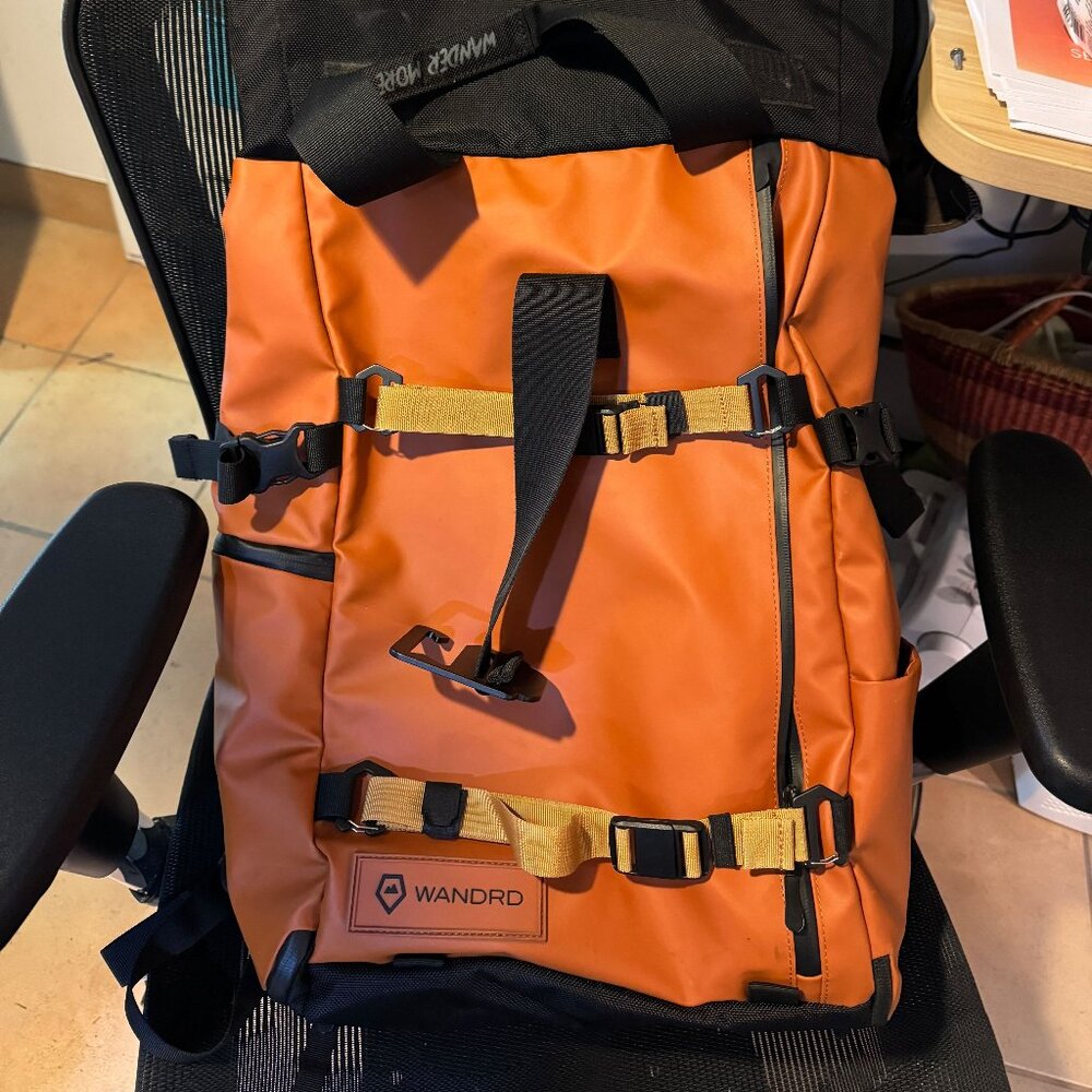 Wandrd Prvke 31L Backpack, accessory straps, and waist straps